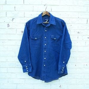 Vintage Wrangler Pearl Snap Denim Shirt